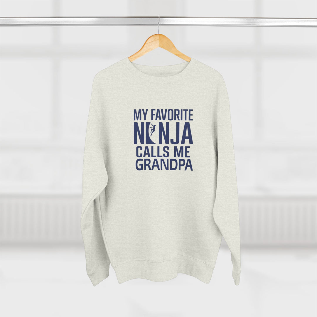 Favorite Ninja Calls Me Grandpa Crewneck Sweatshirt