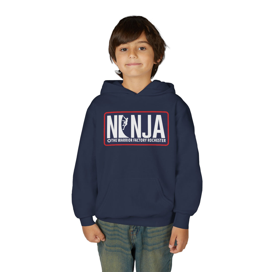 Ninja Wall Badge Hoodie - TWF Rochester