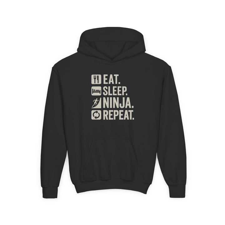 Youth Heavy 'Eat Sleep Ninja' Hoodie