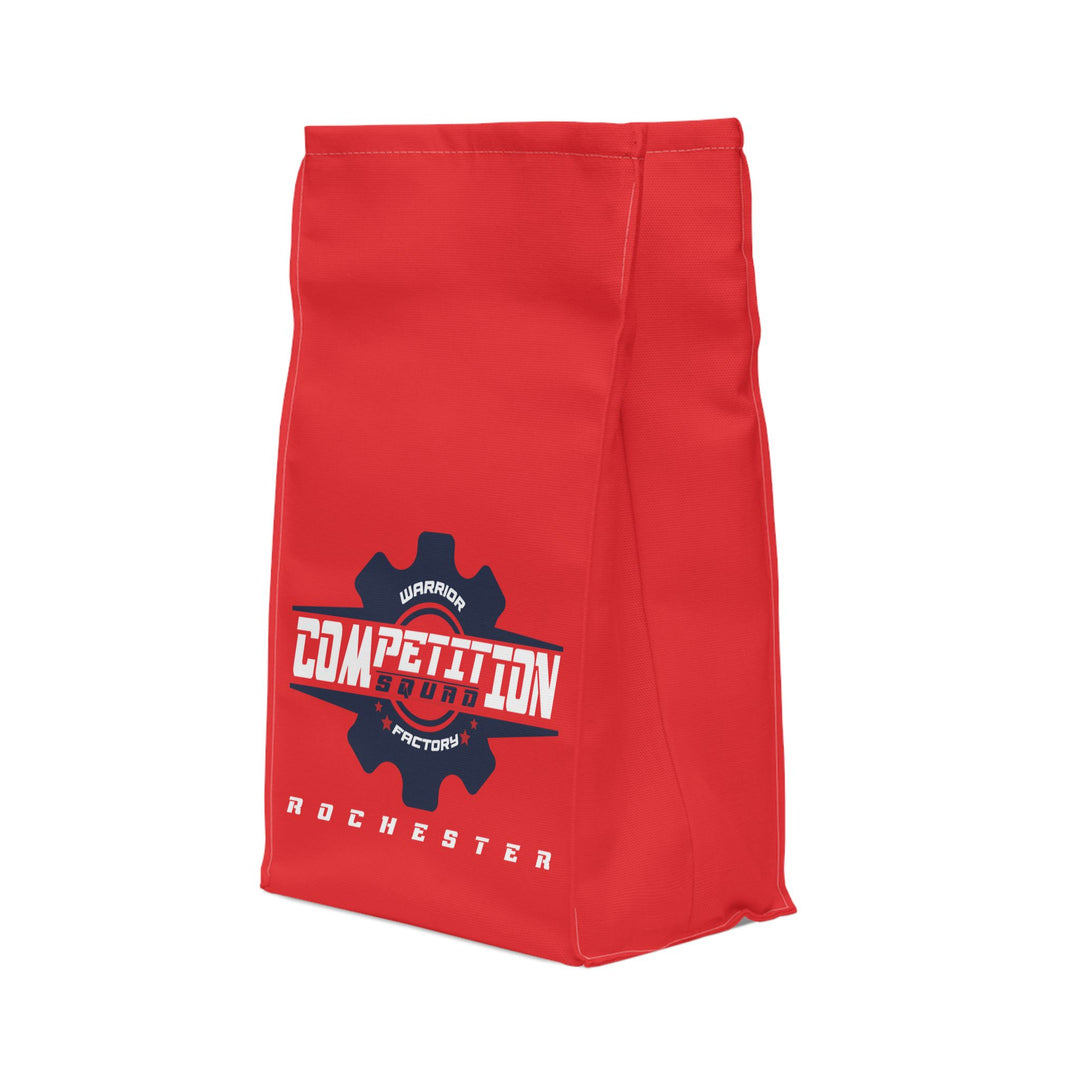 Polyester Lunch Bag — Eat. Sleep. Ninja. Repeat. Red Sports Lunch Tote