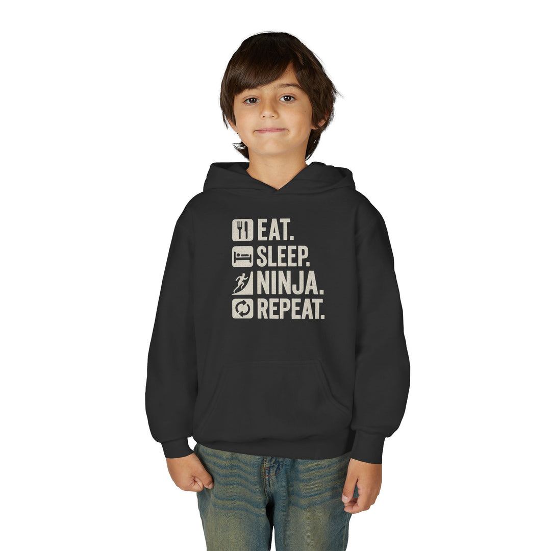 Youth Heavy 'Eat Sleep Ninja' Hoodie