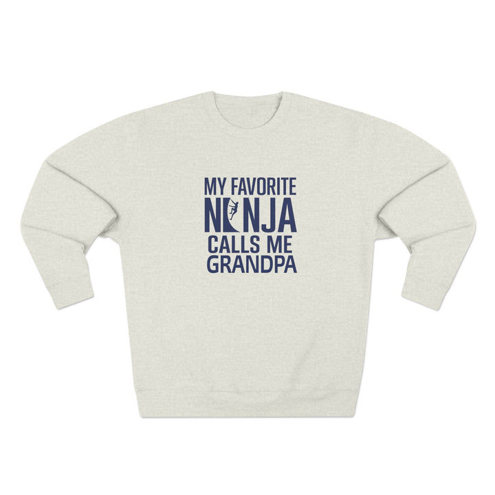 Favorite Ninja Calls Me Grandpa Crewneck Sweatshirt