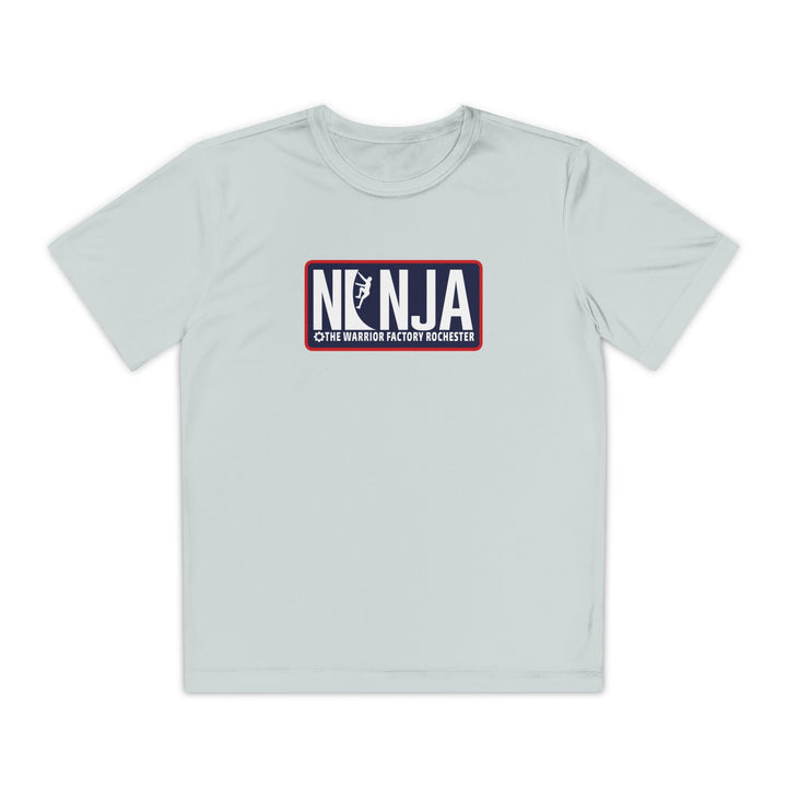 NINJA The Warrior Factory Rochester Badge Tee — Youth Competitor Shirt
