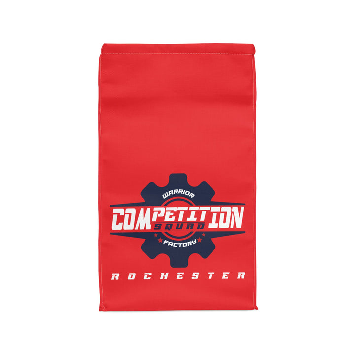 Polyester Lunch Bag — Eat. Sleep. Ninja. Repeat. Red Sports Lunch Tote