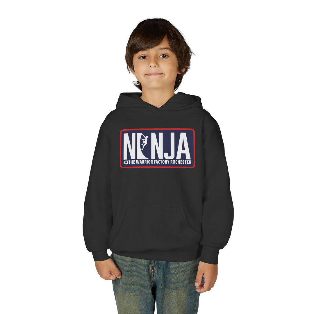 Ninja Wall Badge Hoodie - TWF Rochester