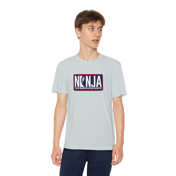 NINJA The Warrior Factory Rochester Badge Tee — Youth Competitor Shirt