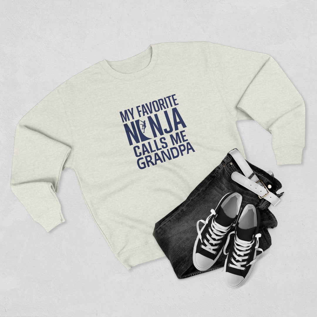 Favorite Ninja Calls Me Grandpa Crewneck Sweatshirt