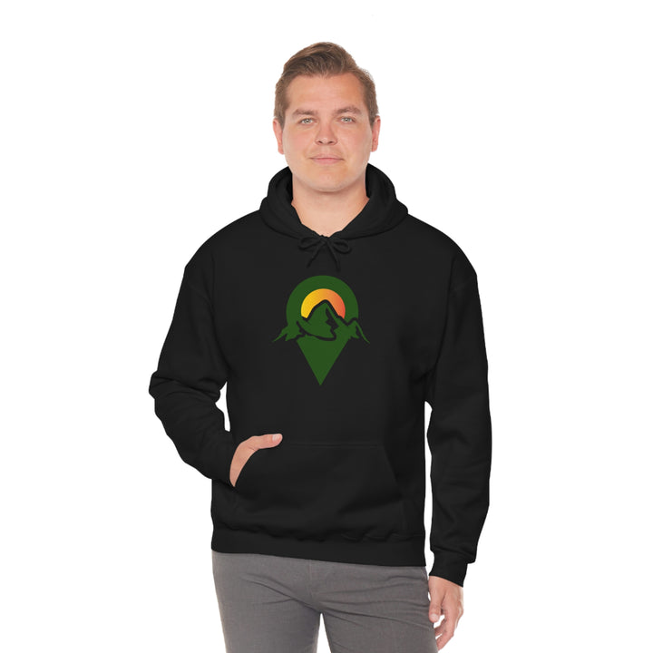 Dropped Pin Badge Hoodie