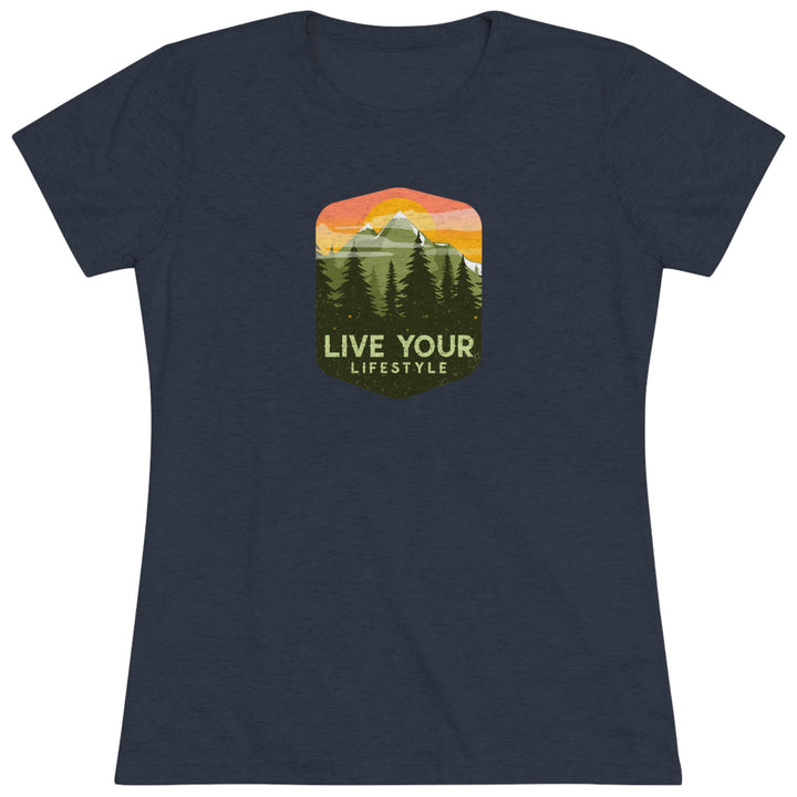 Live Your Lifestyle Graphic - Women's Premium Tri-Blend Tee