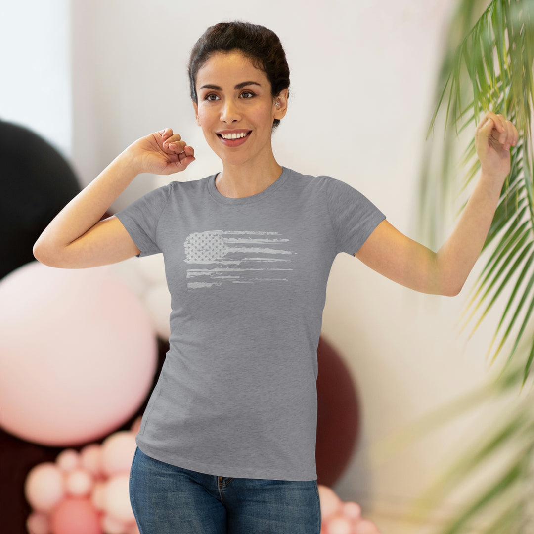 Women's 2A Flag - Women's Premium Tri-Blend Tee