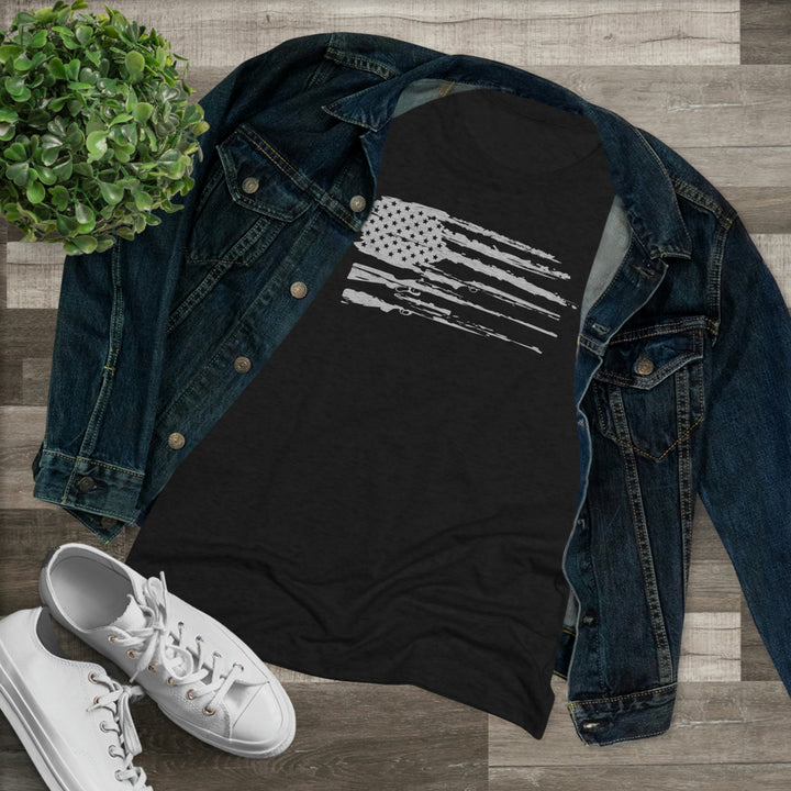 Women's 2A Flag - Women's Premium Tri-Blend Tee