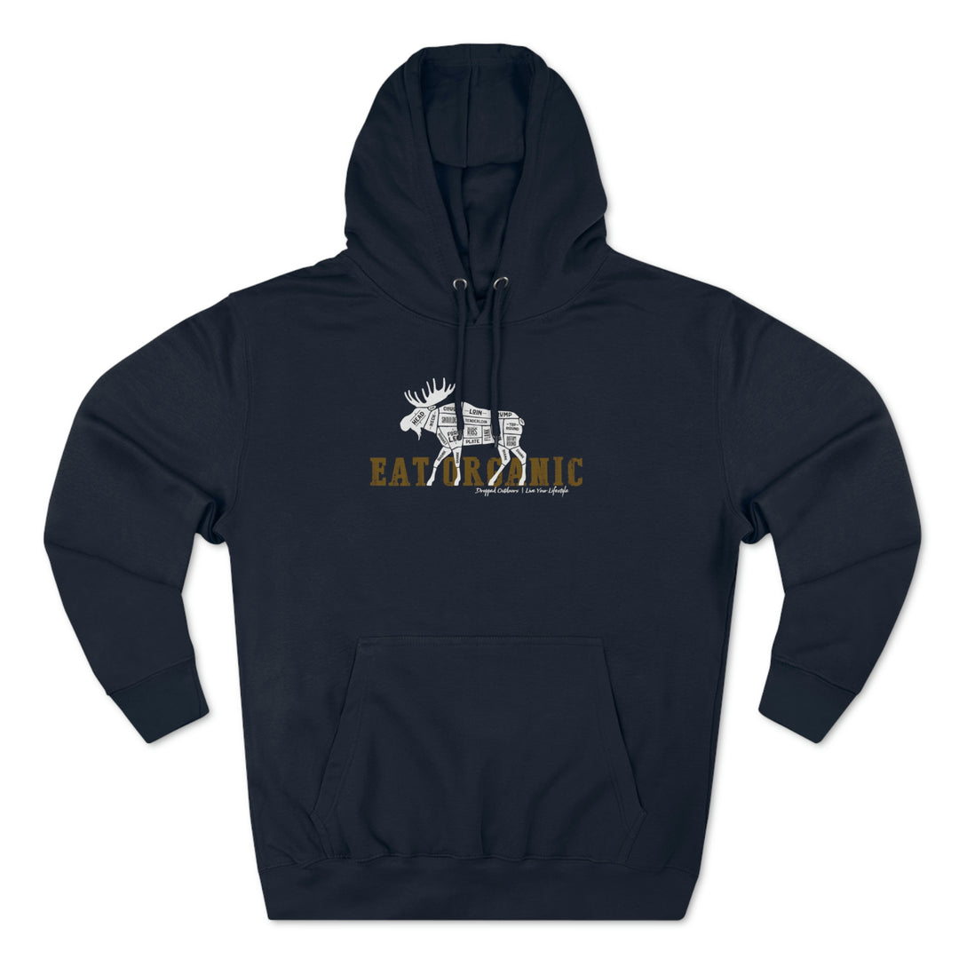 Eat Organic - Moose - Premium Hoodie