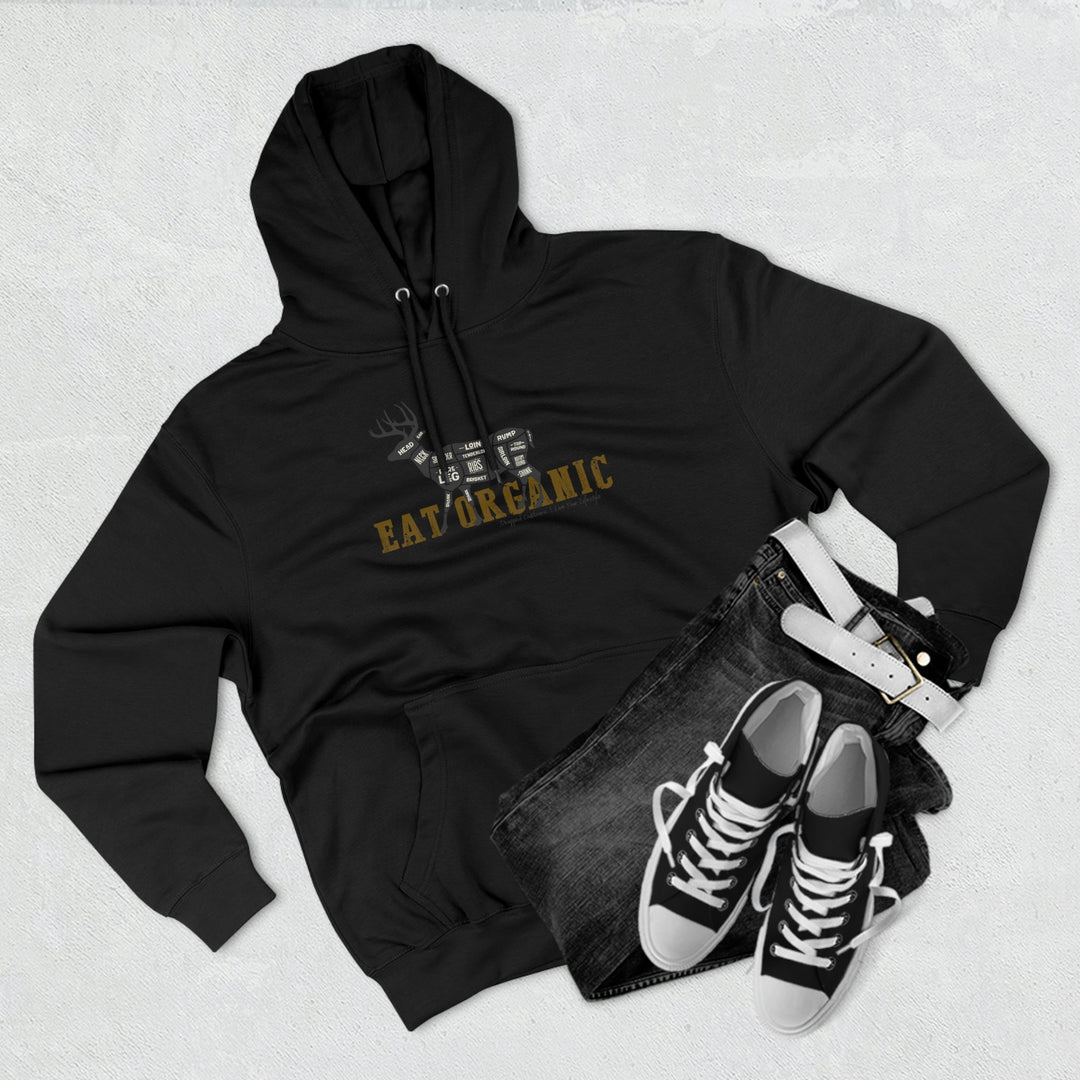 Eat Organic - Deer - Premium Pullover Hoodie