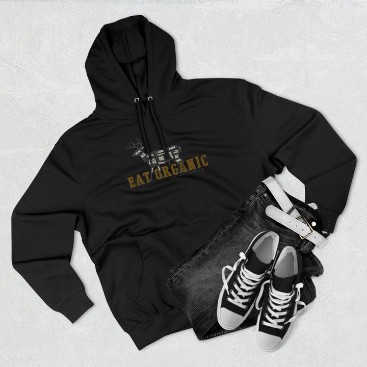Eat Organic - Deer - Premium Pullover Hoodie