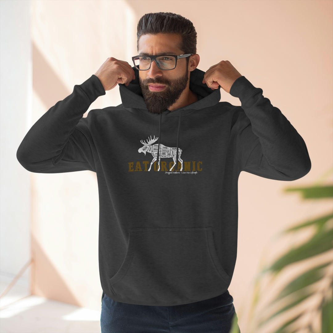 Eat Organic - Moose - Premium Hoodie