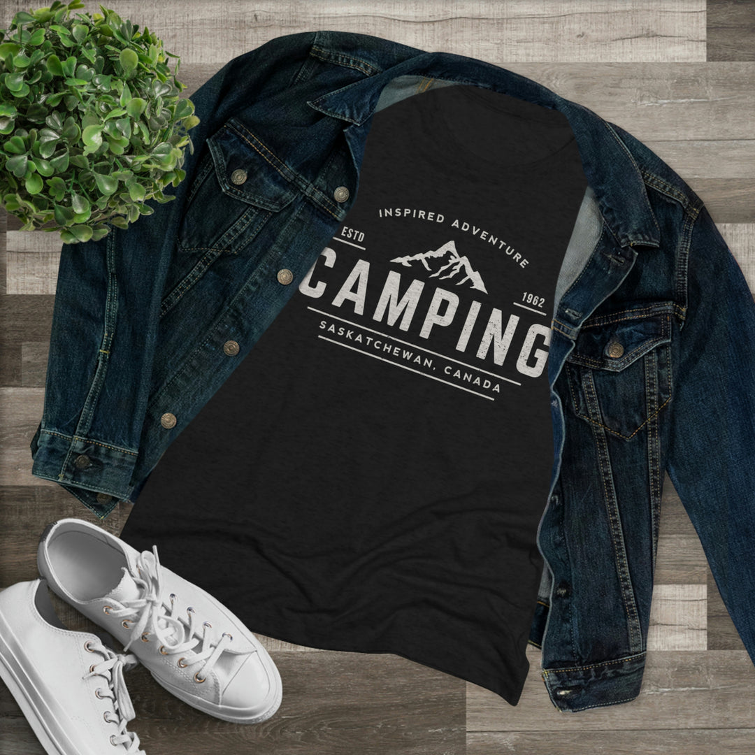 Women's Camping Vintage Premium Tri-Blend Tee