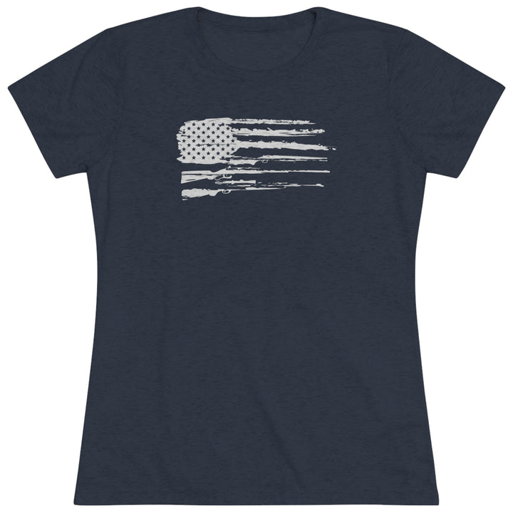 Women's 2A Flag - Women's Premium Tri-Blend Tee
