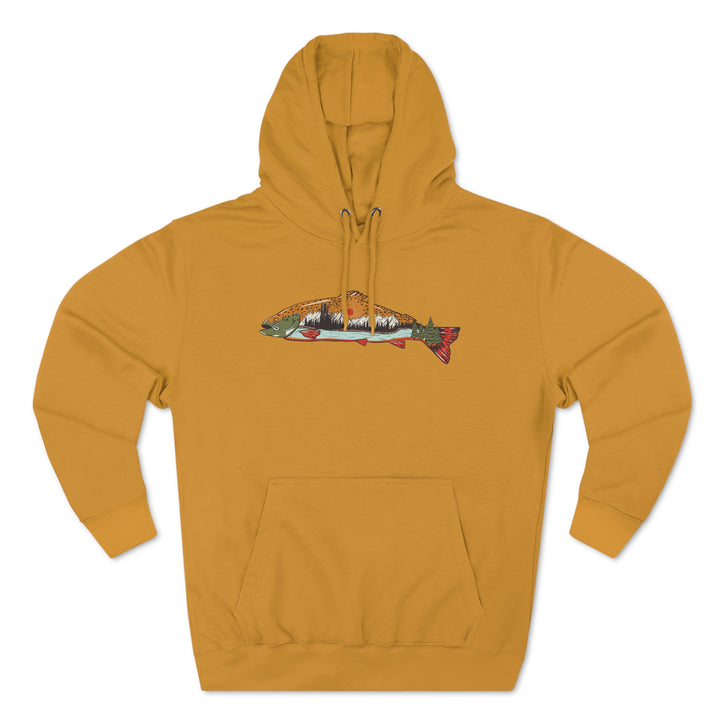 Trout & Mountains - Premium Pullover Hoodie