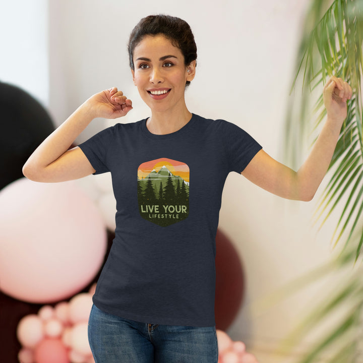 Live Your Lifestyle Graphic - Women's Premium Tri-Blend Tee