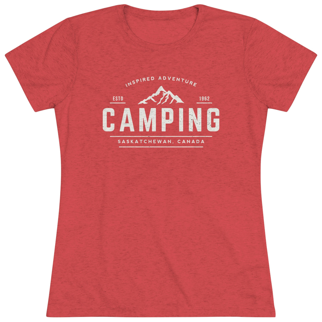 Women's Camping Vintage Premium Tri-Blend Tee