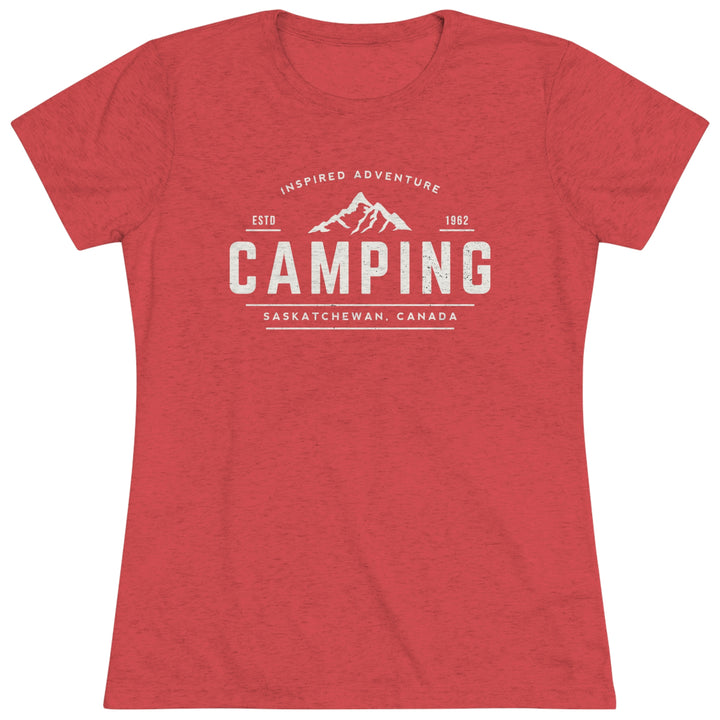 Women's Camping Vintage Premium Tri-Blend Tee