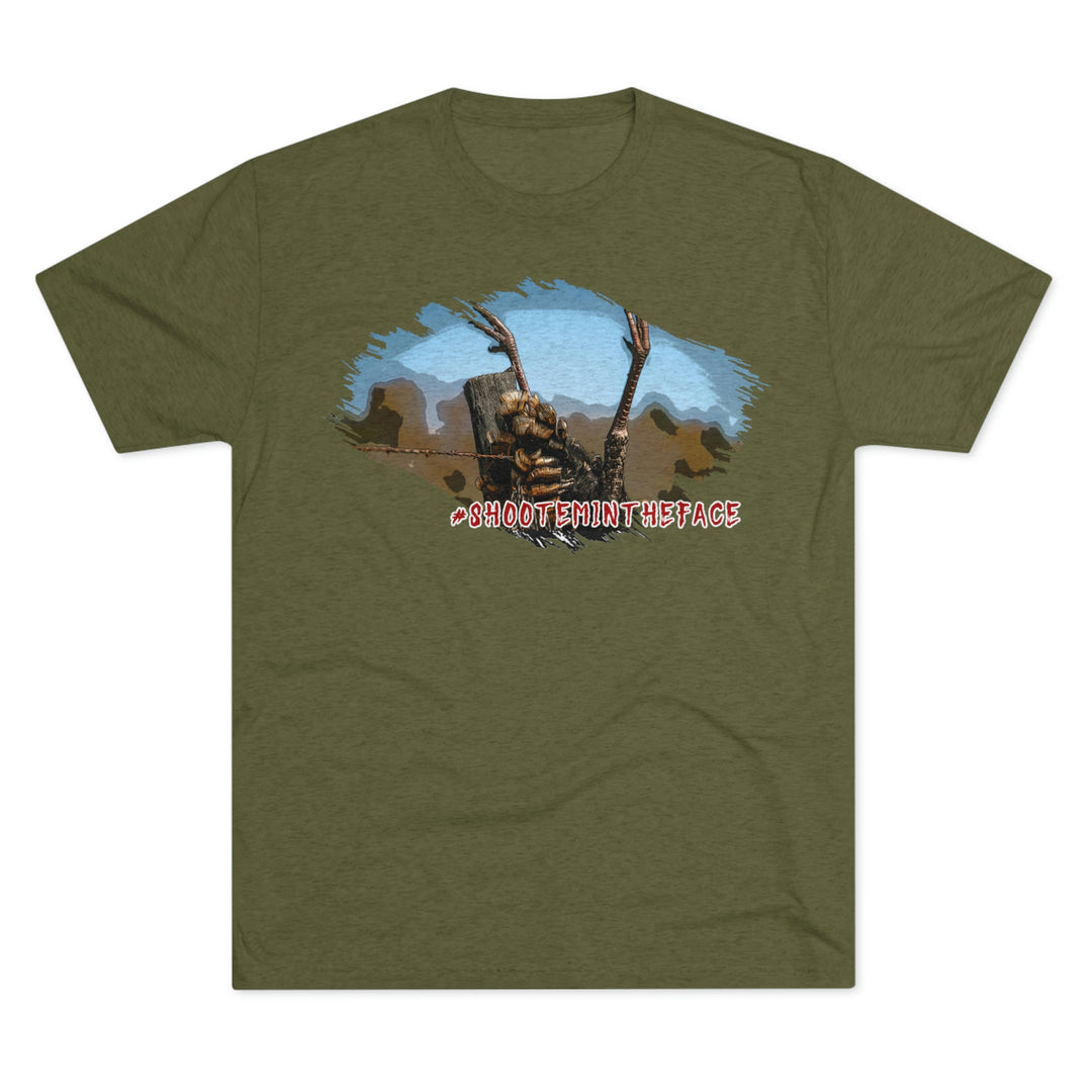 Post Hanger #shootemintheface Premium Tri-Blend Tee