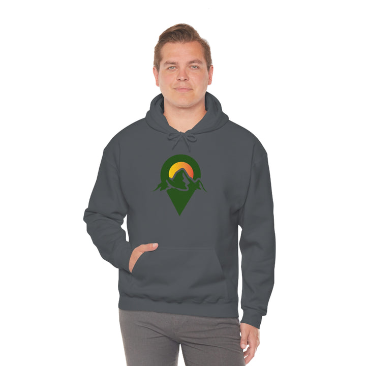 Dropped Pin Badge Hoodie