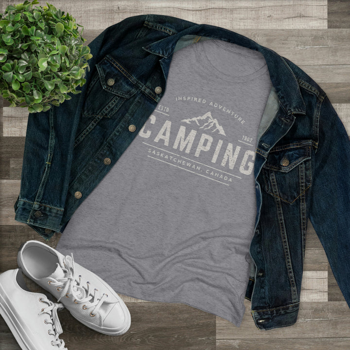 Women's Camping Vintage Premium Tri-Blend Tee