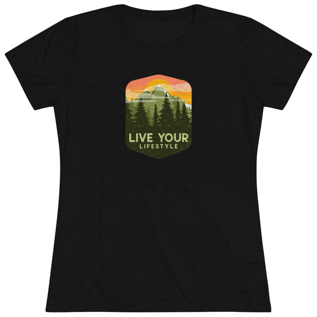 Live Your Lifestyle Graphic - Women's Premium Tri-Blend Tee