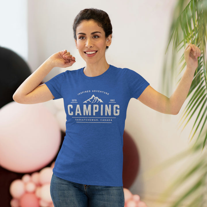 Women's Camping Vintage Premium Tri-Blend Tee