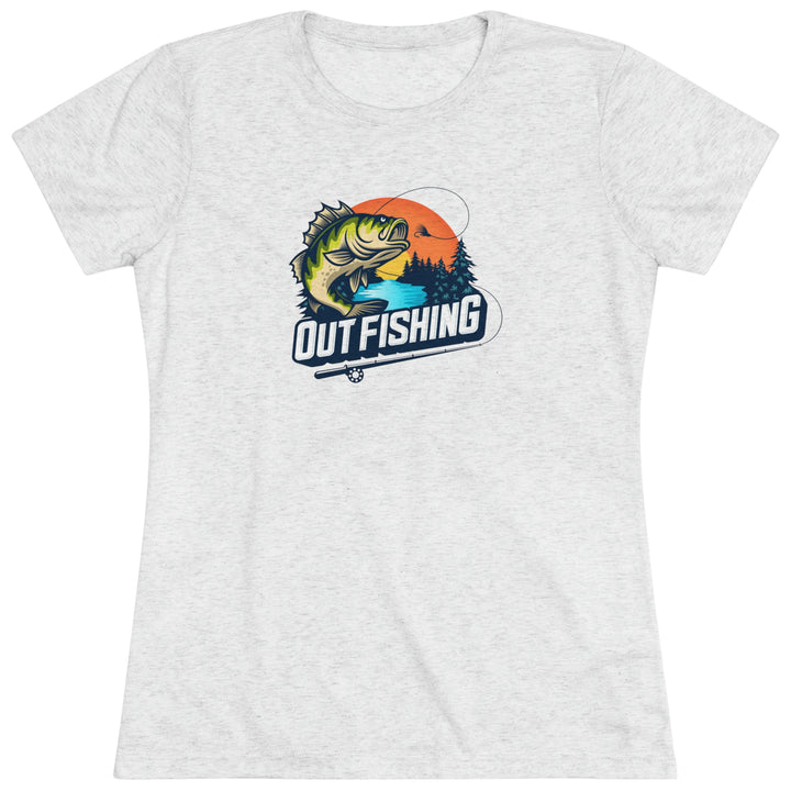 Women's Out Fishing Premium Tri-Blend Tee
