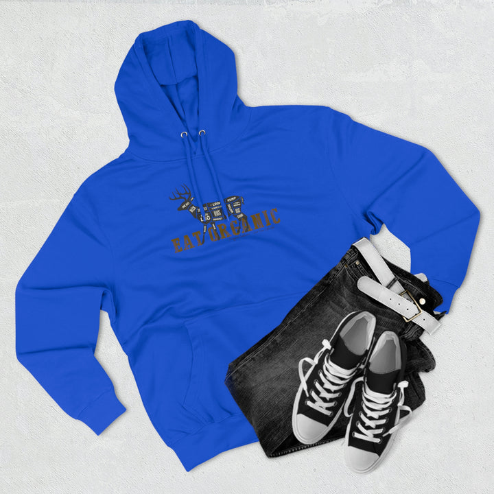 Eat Organic - Deer - Premium Pullover Hoodie