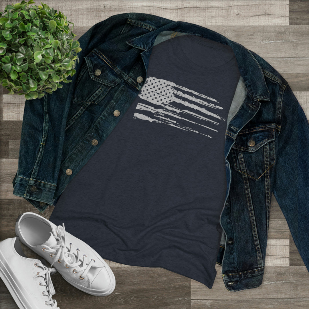 Women's 2A Flag - Women's Premium Tri-Blend Tee