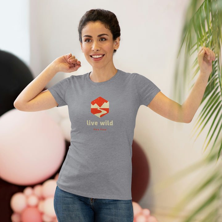 Live Wild, Live Free - Women's Premium Tri-Blend Tee
