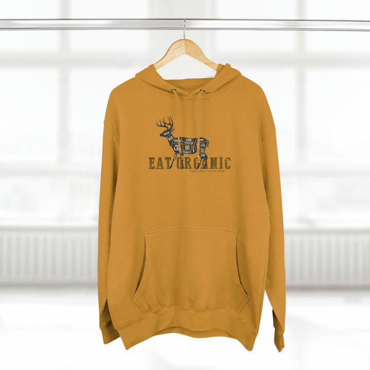 Eat Organic - Deer - Premium Pullover Hoodie
