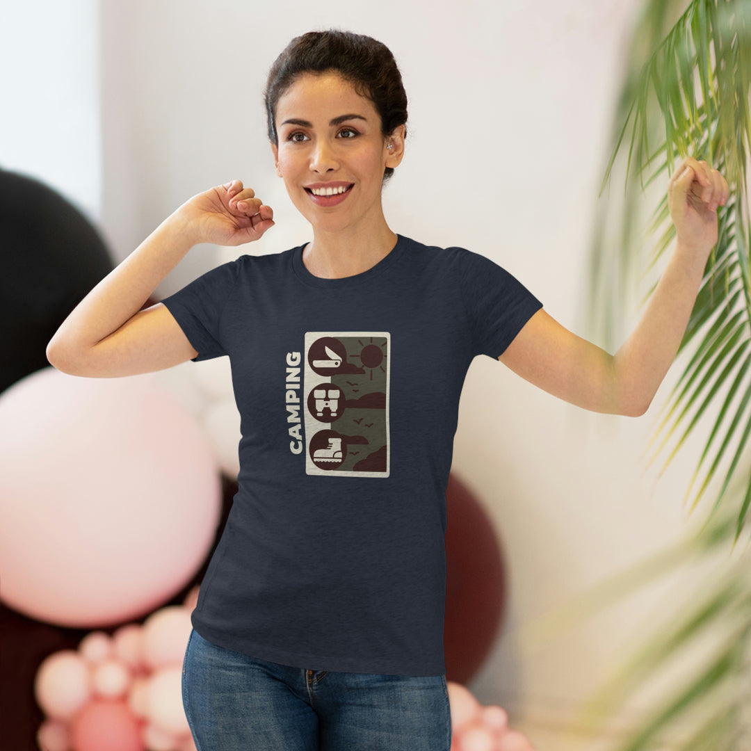 Camping - Women's Premium Tri-Blend Tee