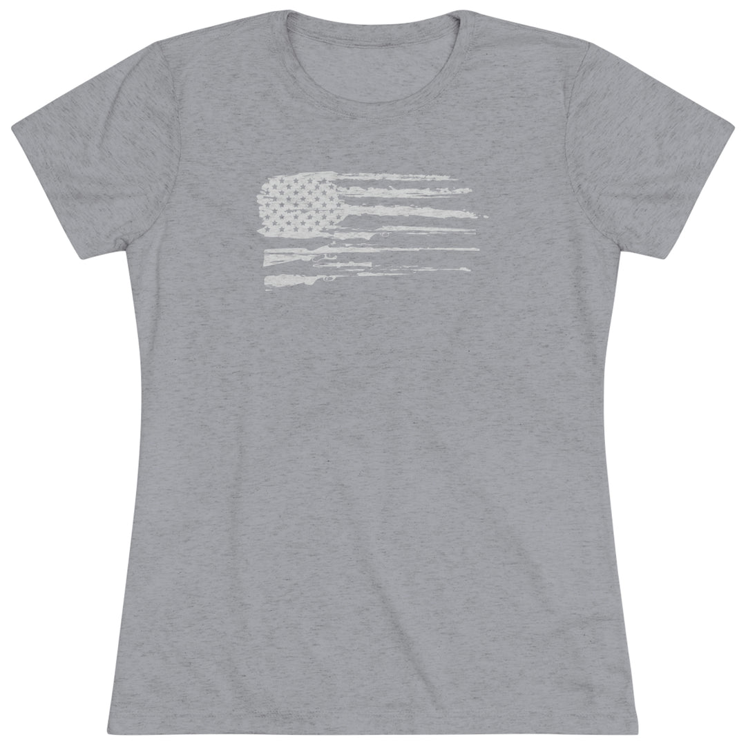 Women's 2A Flag - Women's Premium Tri-Blend Tee