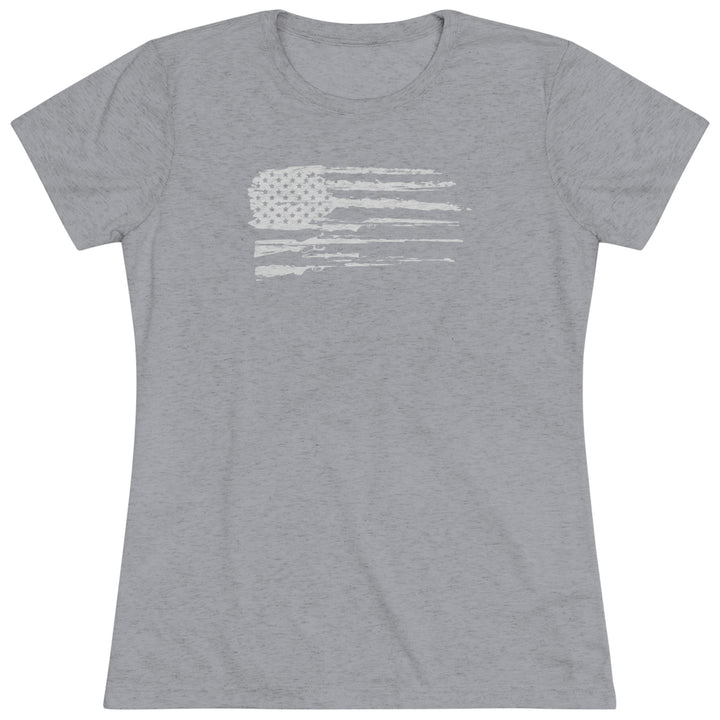 Women's 2A Flag - Women's Premium Tri-Blend Tee