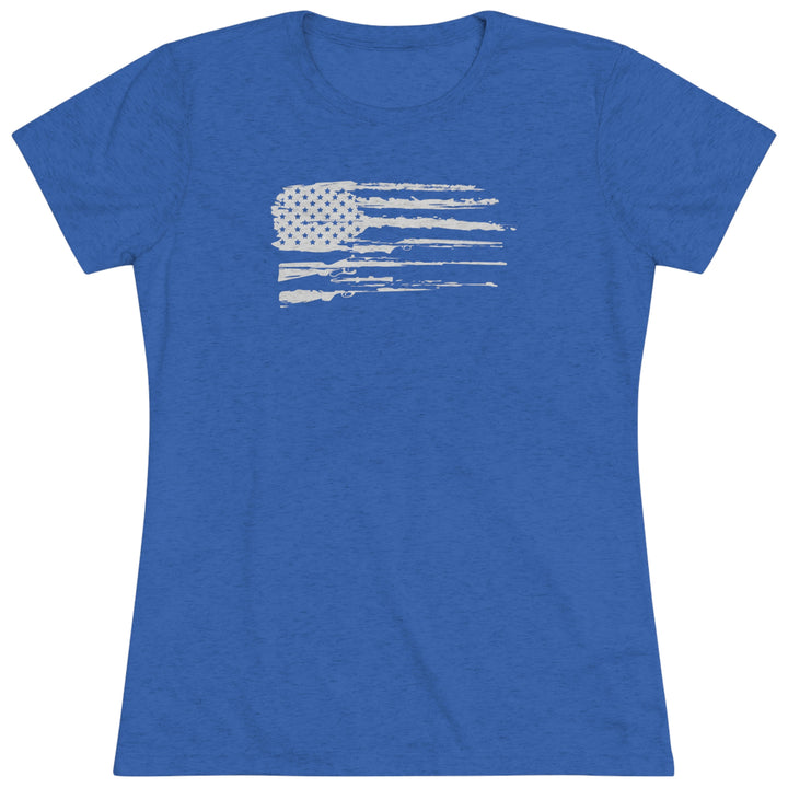 Women's 2A Flag - Women's Premium Tri-Blend Tee