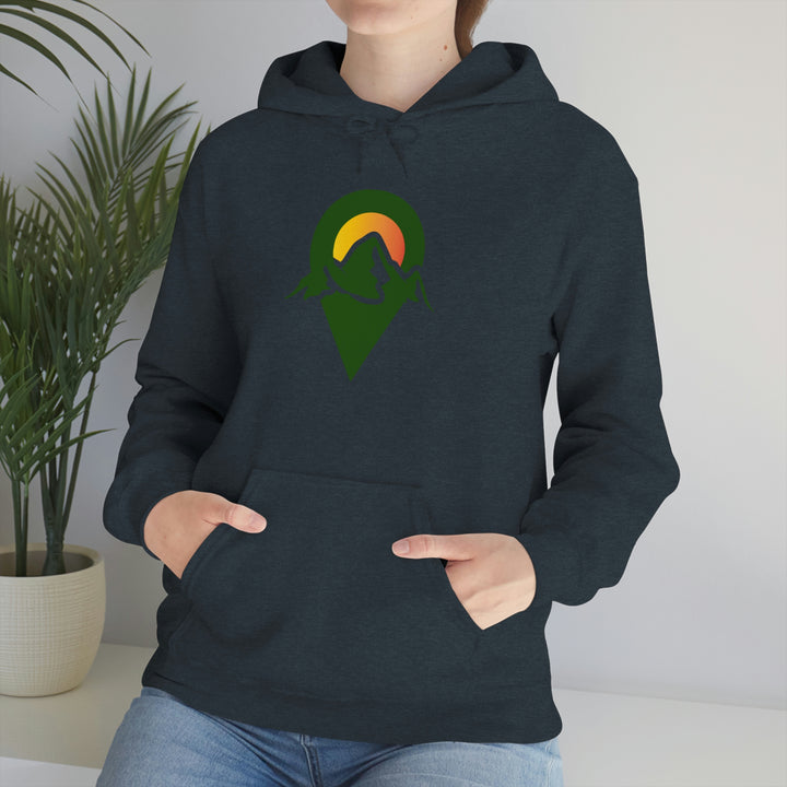 Dropped Pin Badge Hoodie