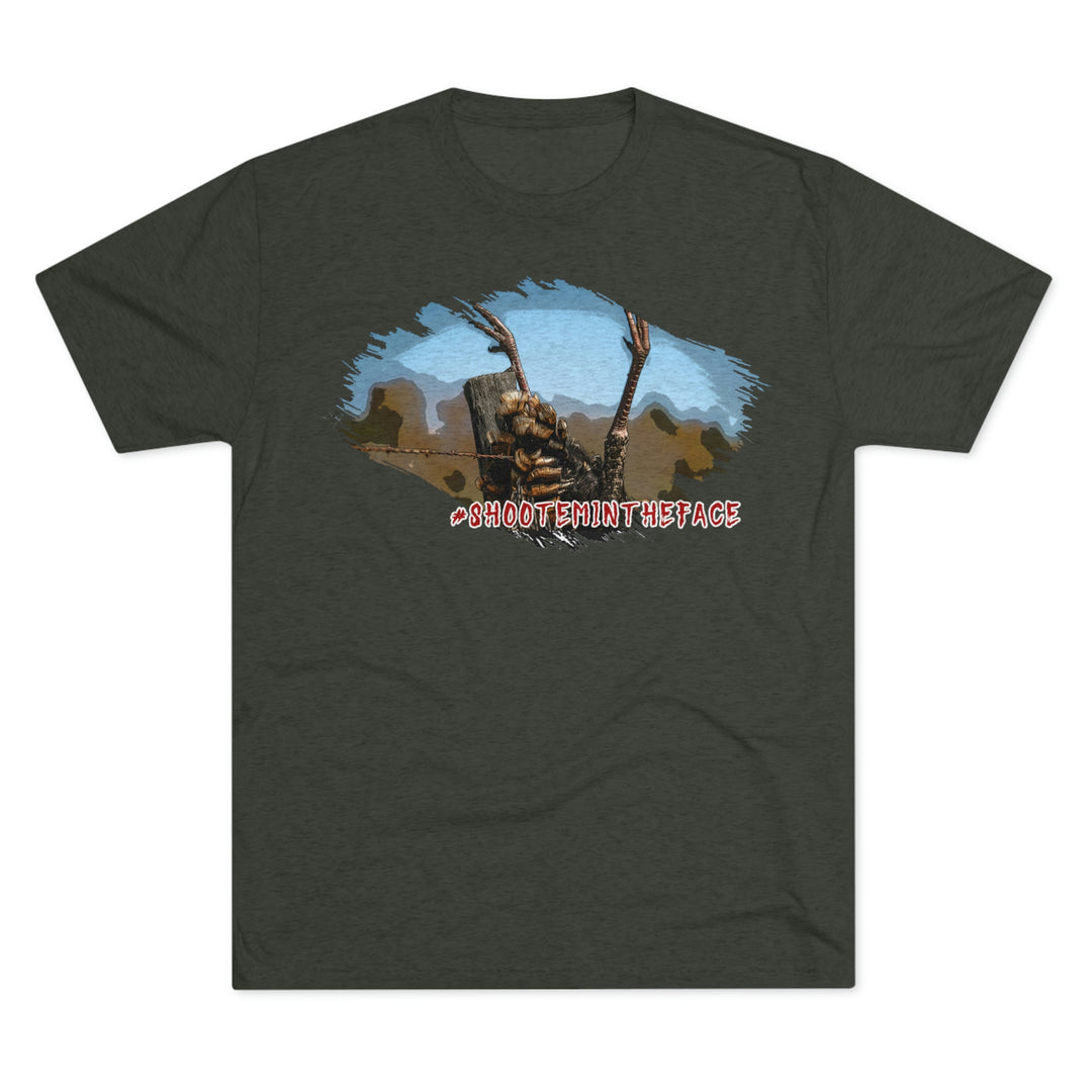 Post Hanger #shootemintheface Premium Tri-Blend Tee