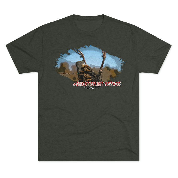 Post Hanger #shootemintheface Premium Tri-Blend Tee