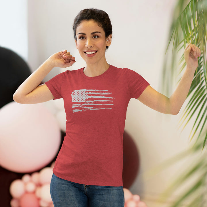 Women's 2A Flag - Women's Premium Tri-Blend Tee