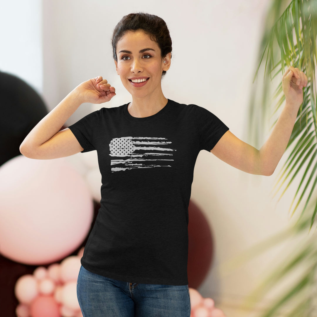 Women's 2A Flag - Women's Premium Tri-Blend Tee