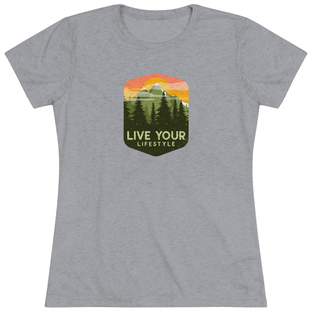 Live Your Lifestyle Graphic - Women's Premium Tri-Blend Tee