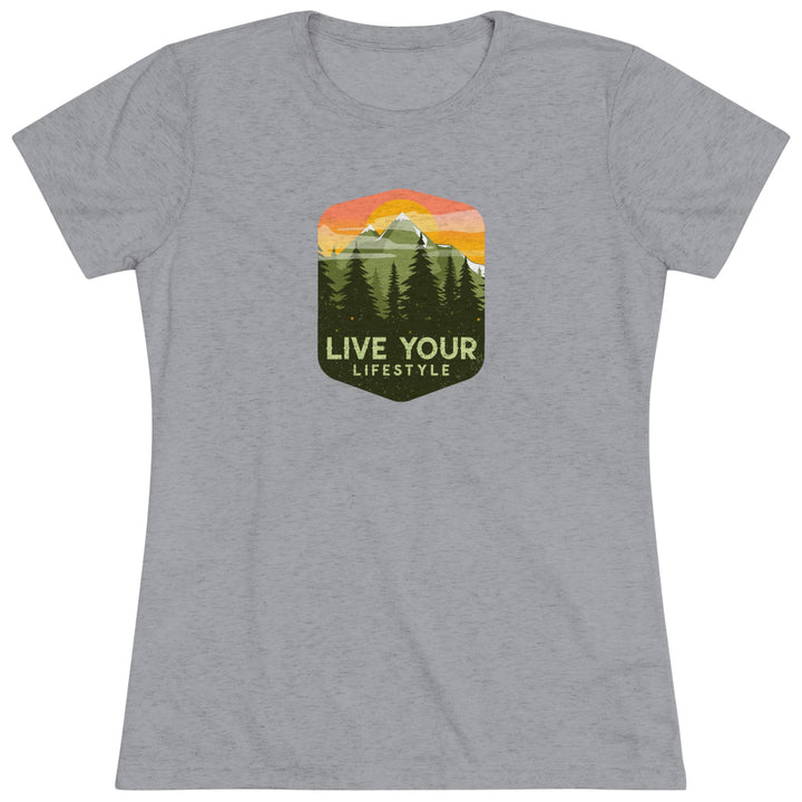 Live Your Lifestyle Graphic - Women's Premium Tri-Blend Tee
