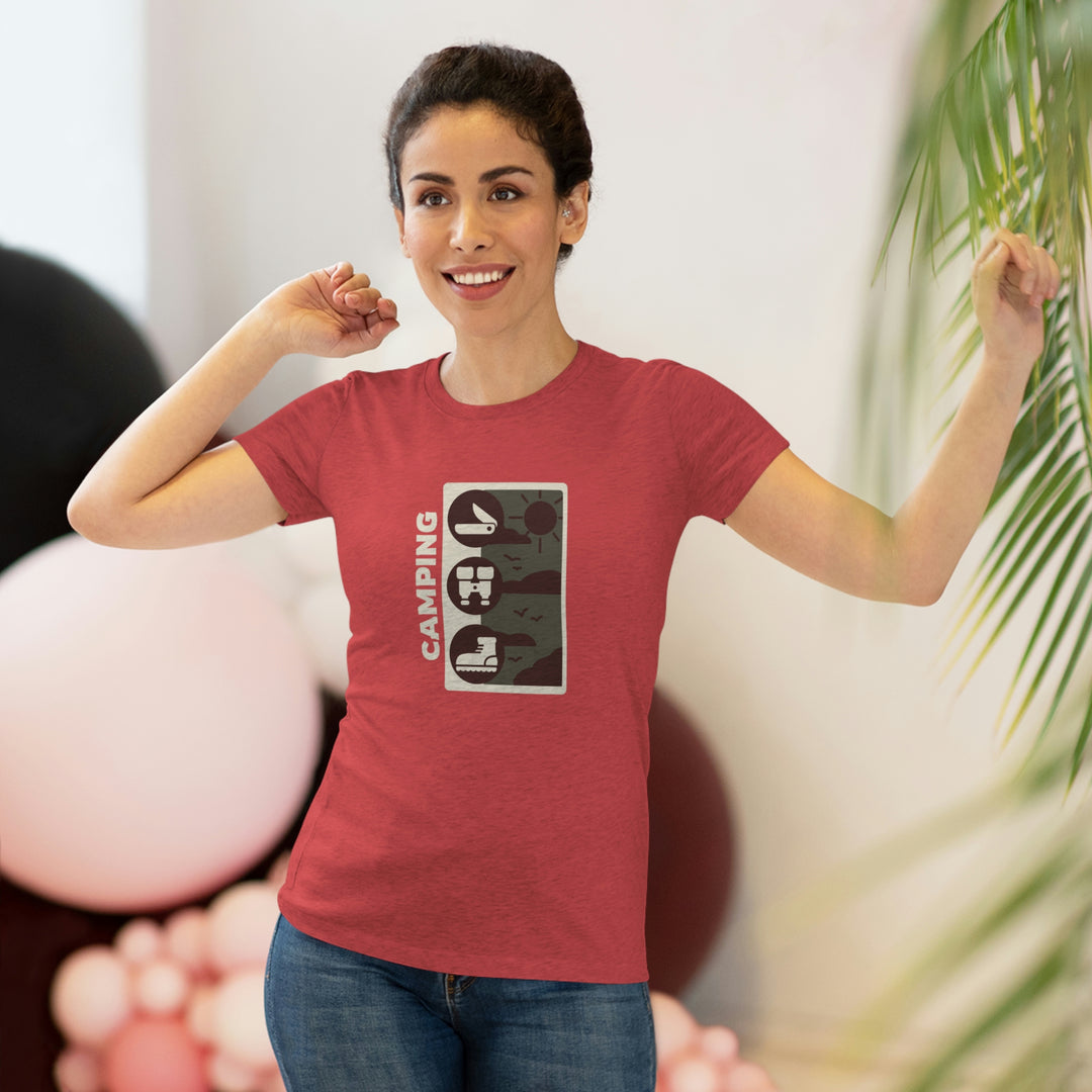 Camping - Women's Premium Tri-Blend Tee