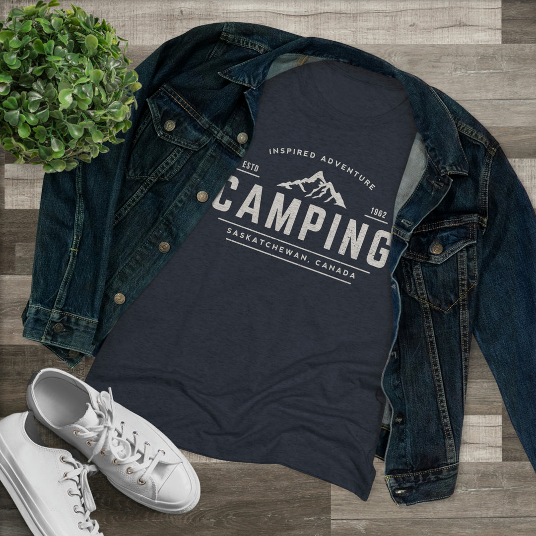 Women's Camping Vintage Premium Tri-Blend Tee