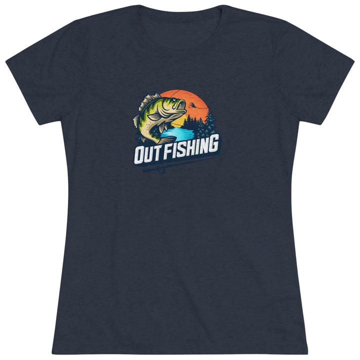 Women's Out Fishing Premium Tri-Blend Tee