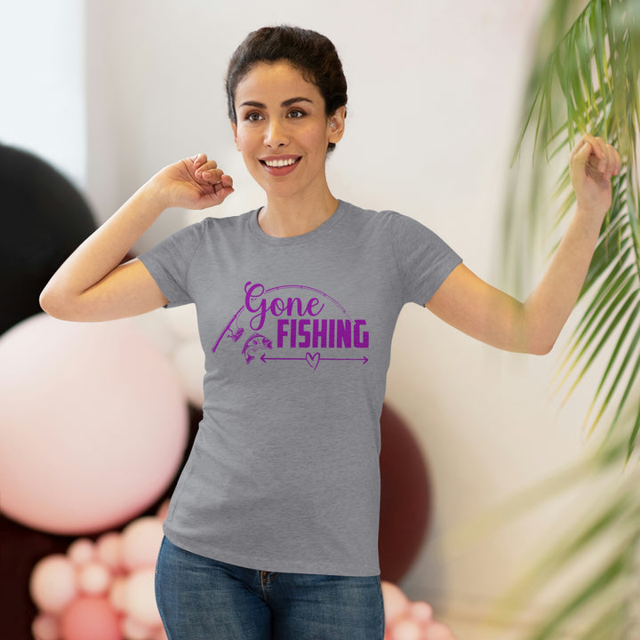 Gone Fishing Women's Premium Tri-Blend Tee